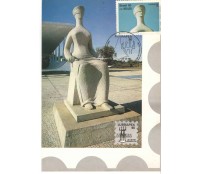 1990 MÁXIMO POSTAL OFICIAL 148 - LUBRAPEX 90 - ESCULTURAS "A JUSTIÇA" 7489b